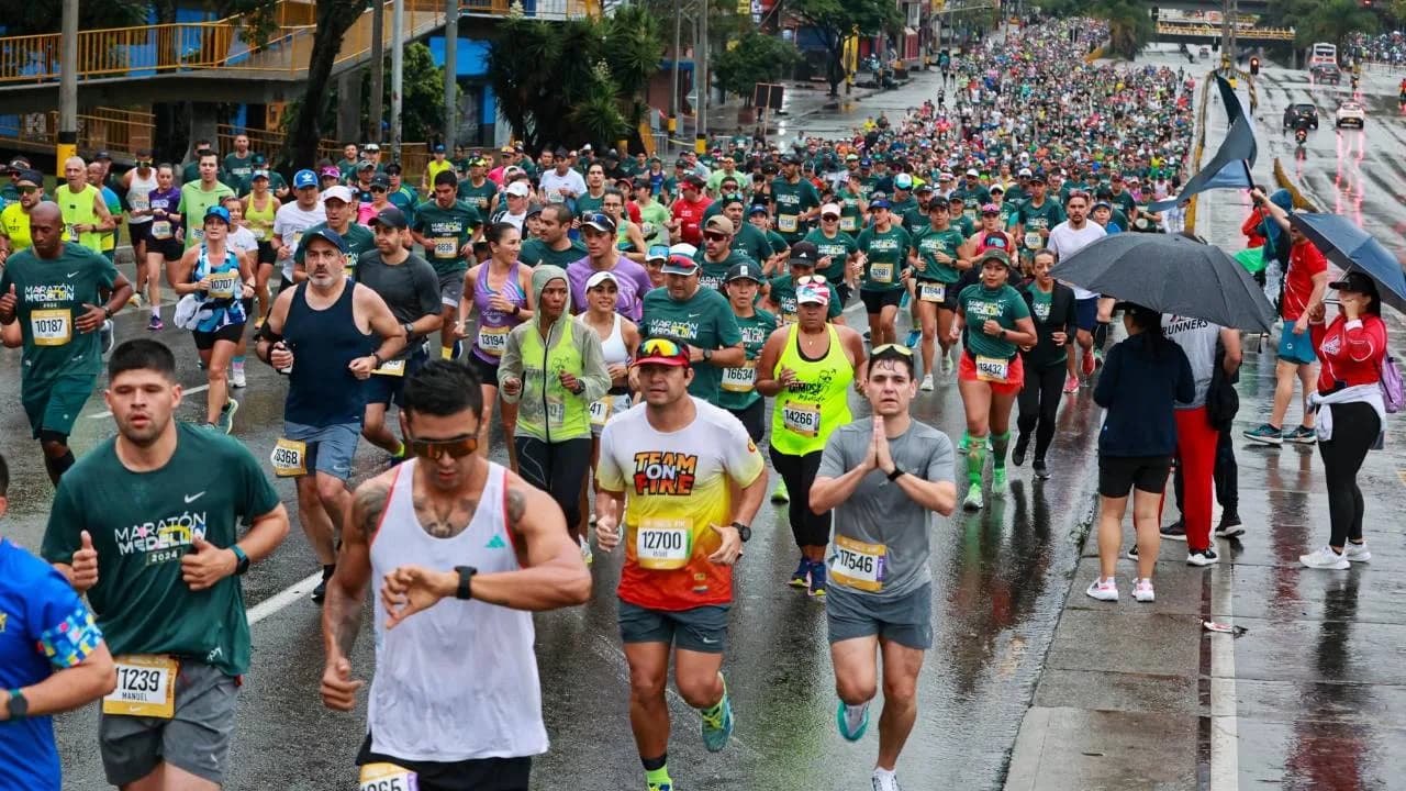 Participantes de Maratón de Medellín
