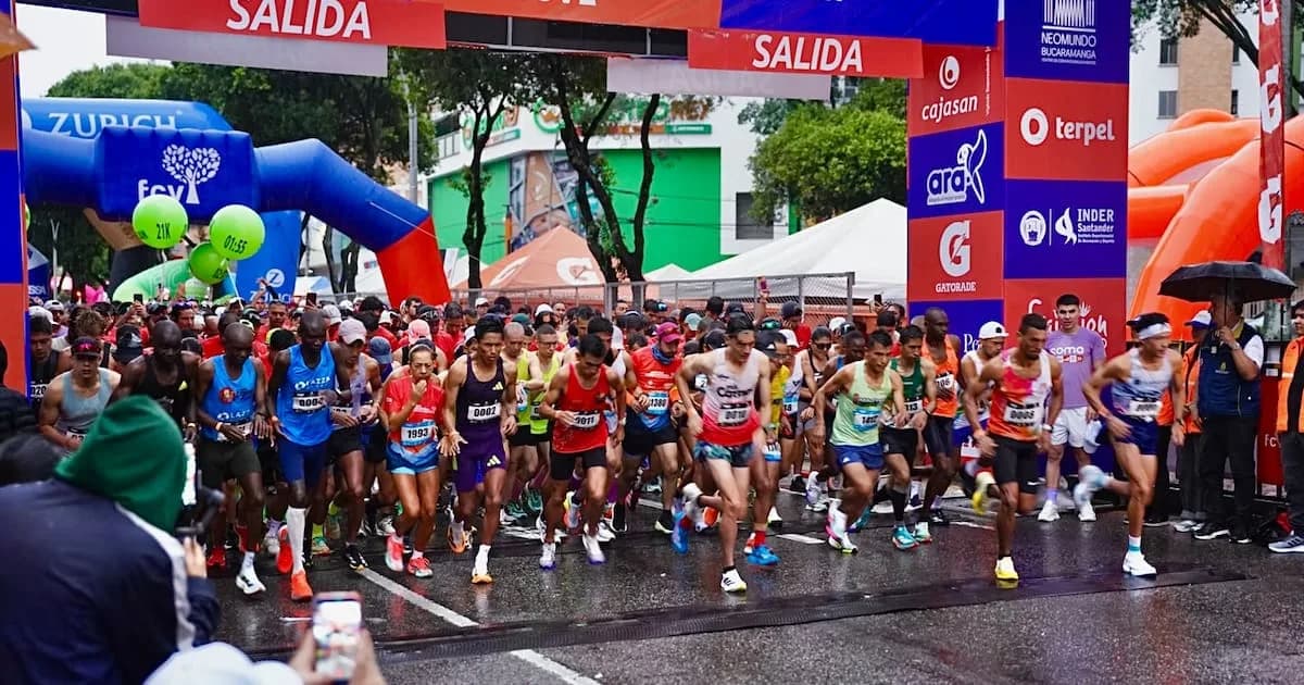 Participantes de Media Maratón de Bucaramanga